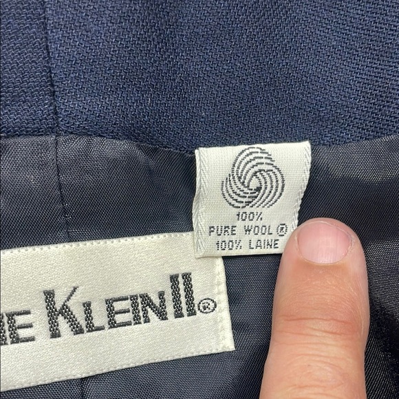 Anne Klein II Navy Blue 100% Wool Blazer, size 10 - Picture 12 of 14